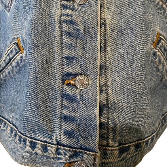 Vintage 1980’s Levi’s denim jean jacket large EUC ranch wear, cowboy, trucker - Picture 7 of 14